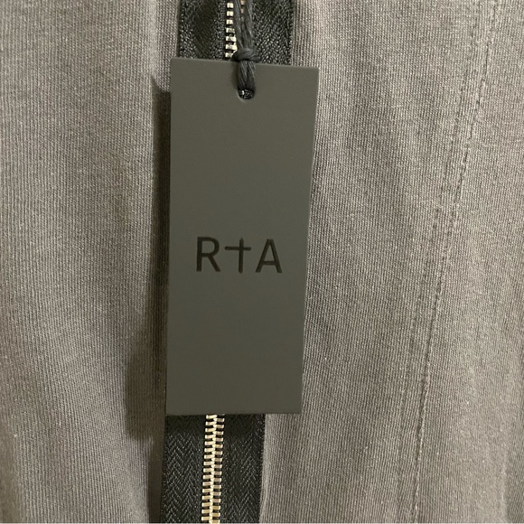 RtA Bandit Dress Jersey Knit Midi Faded Grey - Picture 8 of 12